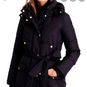 J. Crew Wintress black puffer jacket - size small